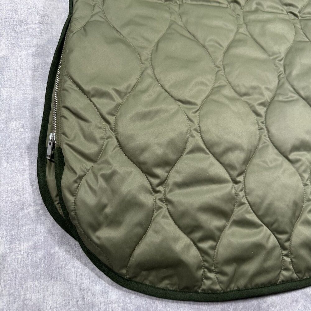 Brand New Renew Quilted Vest Green Women's Small Oversize Full Zip NWT - Picture 5 of 7